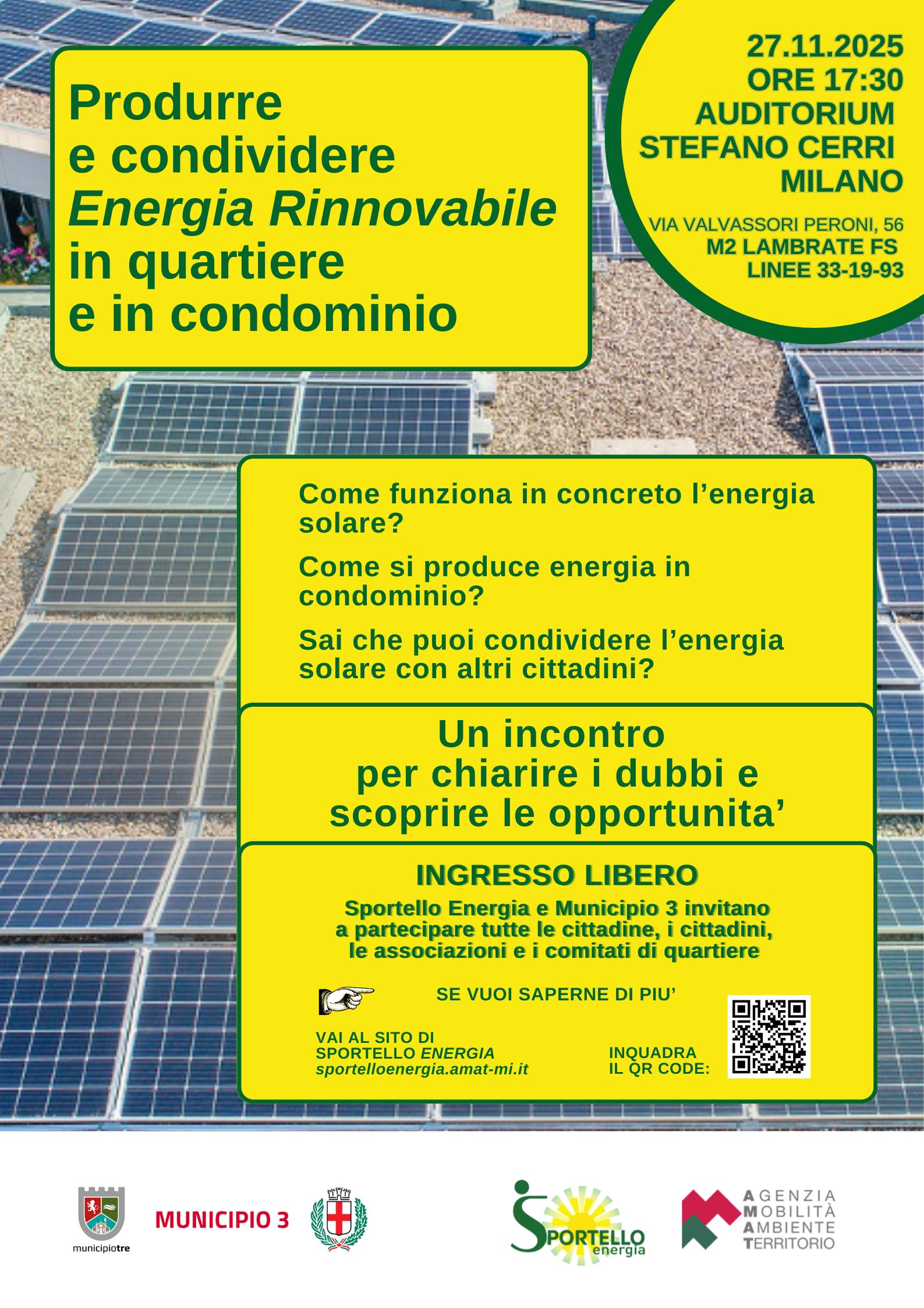 Produrre e condividere Energia in condominio e nei quartieri | Sportello Energia