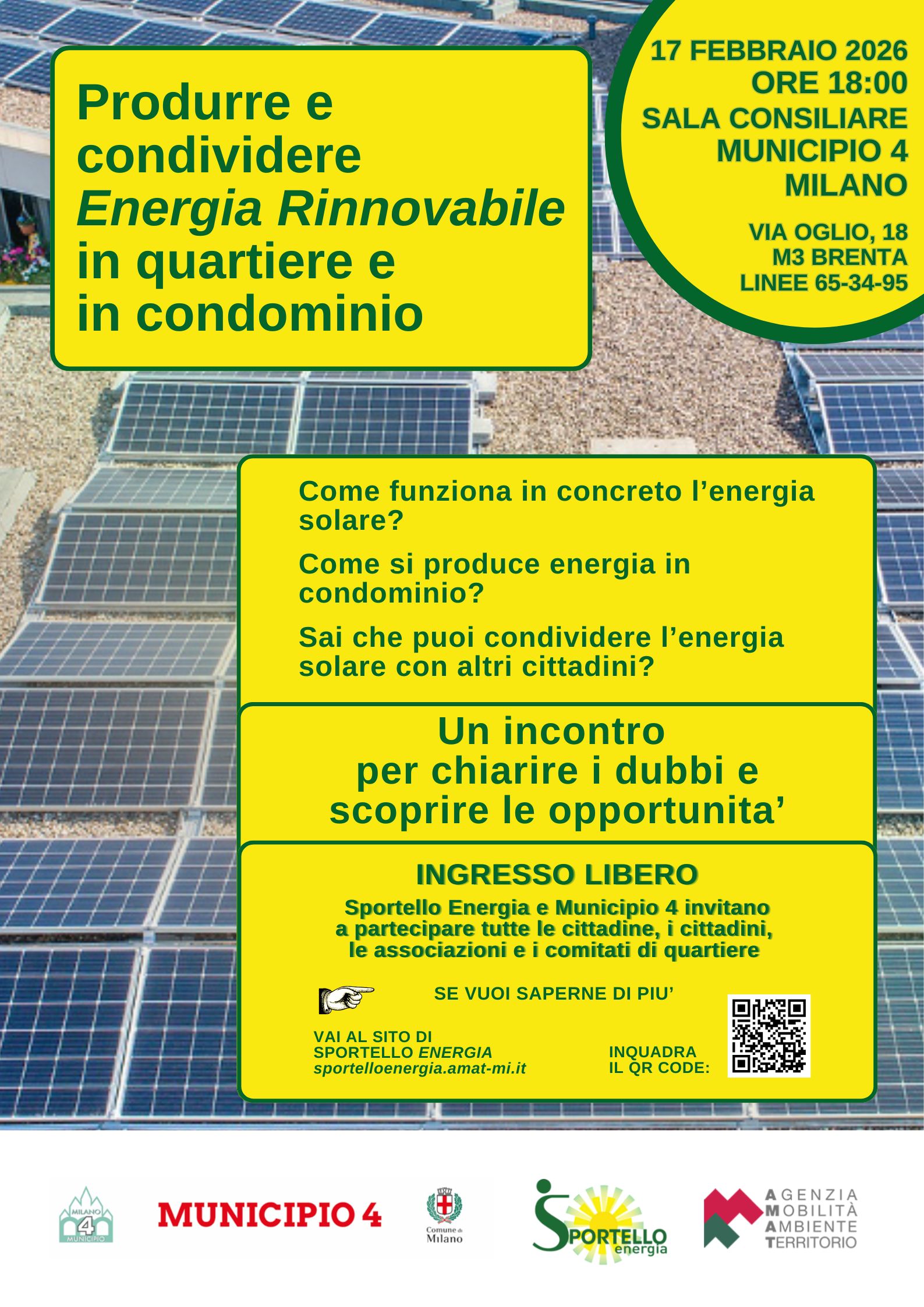 Produrre e condividere energia rinnovabile in quartiere e condominio | Sportello Energia