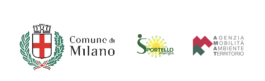Loghi Comune di Milano - Sportello Energia - Amat