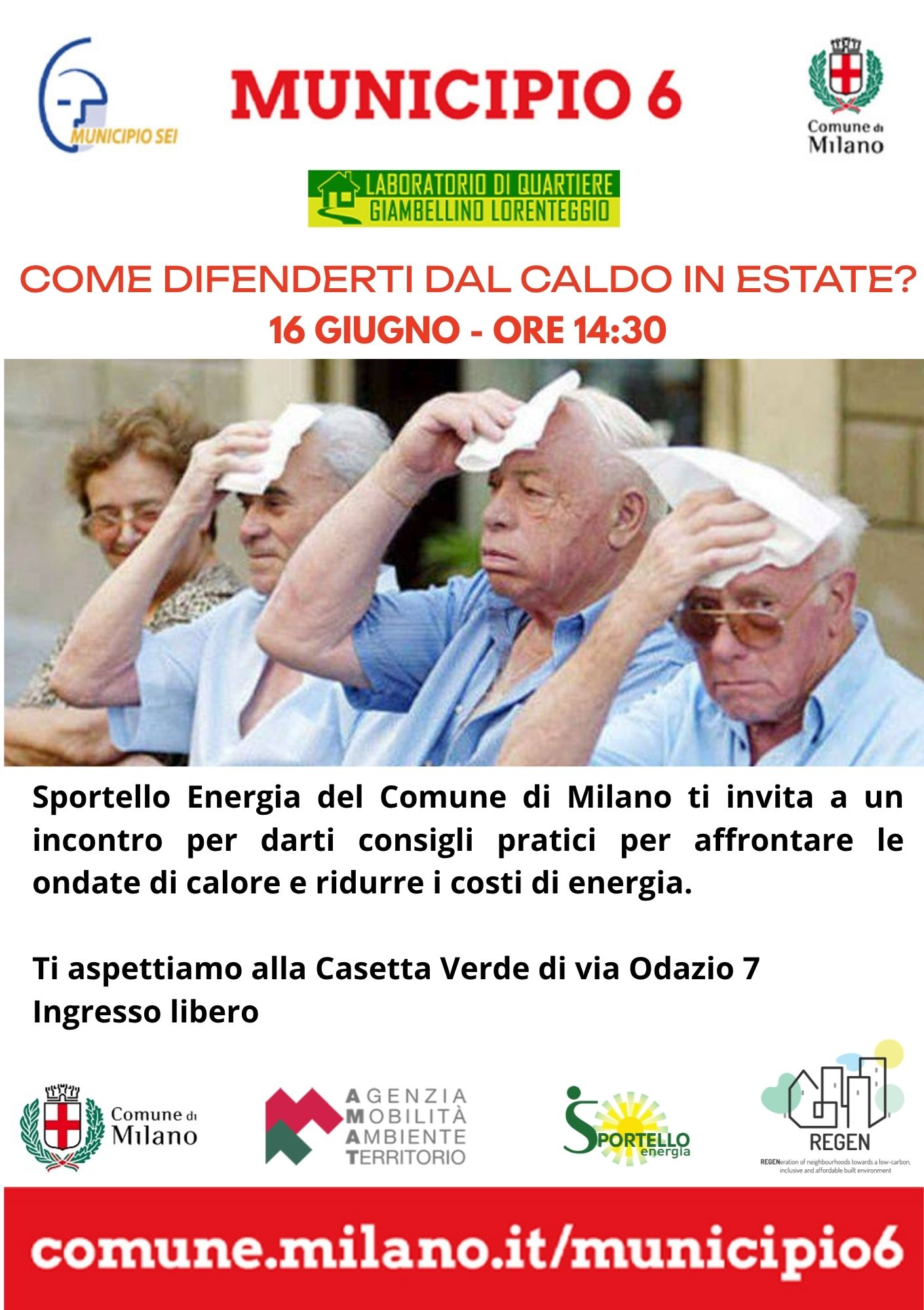 come difenderti dal caldo | sportello energia Lorenteggio Giambellino