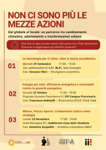 CerCaMi, tre eventi per la sostenibilità